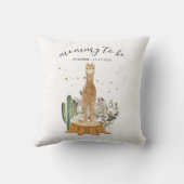 Coussin Chic alopaca nouvelle maman Maman à être (Verso)