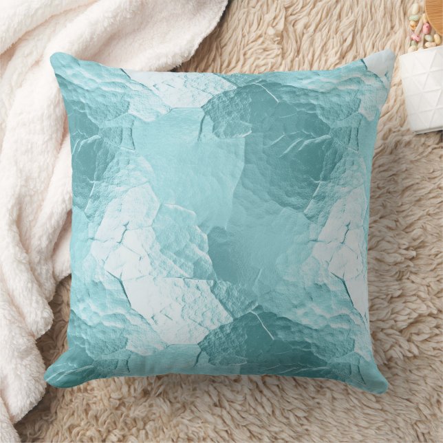 Coussin Chic Aqua Mint Blue Glam (Couverture)