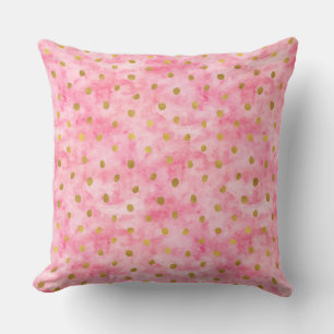 Coussin Chic Aquarelle Rose Gold Confetti
