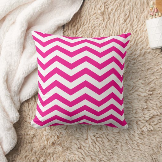 Coussin Chic Chevron| fuschia (Couverture)
