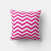 Coussin Chic Chevron| fuschia (Recto)