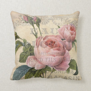 Coussin Chic chic, jolie rose rose rose rose, d'inspiratio