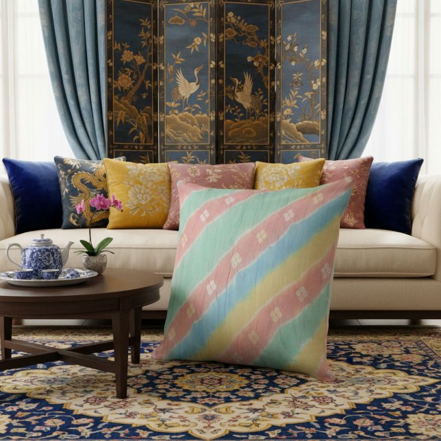 Coussin  Chic coloré stylé  élégant géométrique  (Créateur téléchargé)