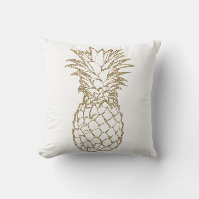 Coussin chic de carreau d'ananas de parties (Recto)