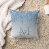 Coussin Chic Dusty Bleu Parties scintillant Drivers Glam M (Couverture)