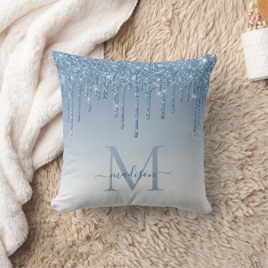 Coussin Chic Dusty Bleu Parties scintillant Drivers Glam M (Couverture)