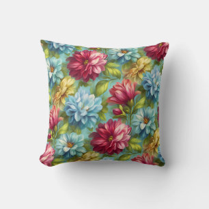 Coussin Chic Floral Romantique Botanique Vintage Élégant