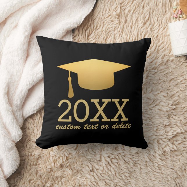 Coussin Chic Gold Foil classe de graduation tendance de 20 (Couverture)