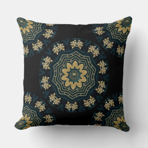 Coussin Chic Gold & Green Asian Style 2