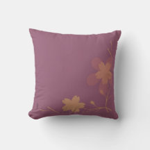 Chic Gold Purple Abstrait Floral
