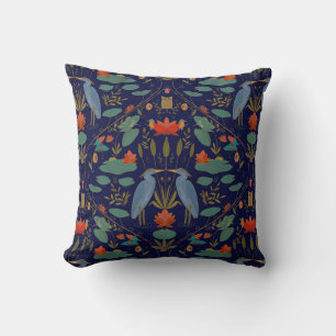 Coussin Chic marine bleu Heron Pond Heritage Revival