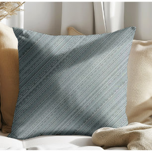 Coussin Chic moderne Boho Stripes Bleu