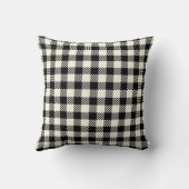 Coussin Chic Moderne Photo Plaid Ivory Saint-Valentin (Verso)