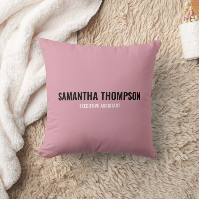 Coussin Chic Moderne Rose, Blanc & Noir  (Couverture)