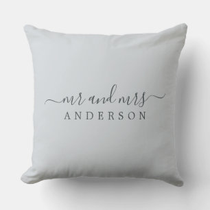 Coussin Chic Newlysée M. Mme Ice Blue Monogram