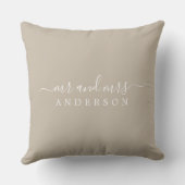Coussin Chic Newlysée M. Mme Shiitake Grey Monogramme (Verso)