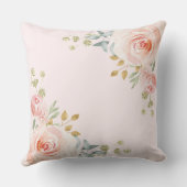 Coussin Chic rougissent la crèche rose de bébé de Boho (Verso)