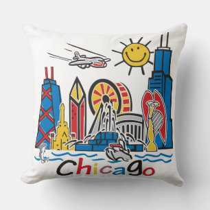 Coussin Chicago Kids Skyline