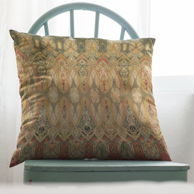 Coussin Chicago Stock Exchange Trading Room Stencil Accent (Créateur téléchargé)