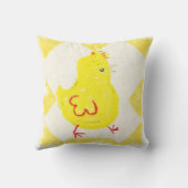 Coussin Chick avec cheveux (Verso)