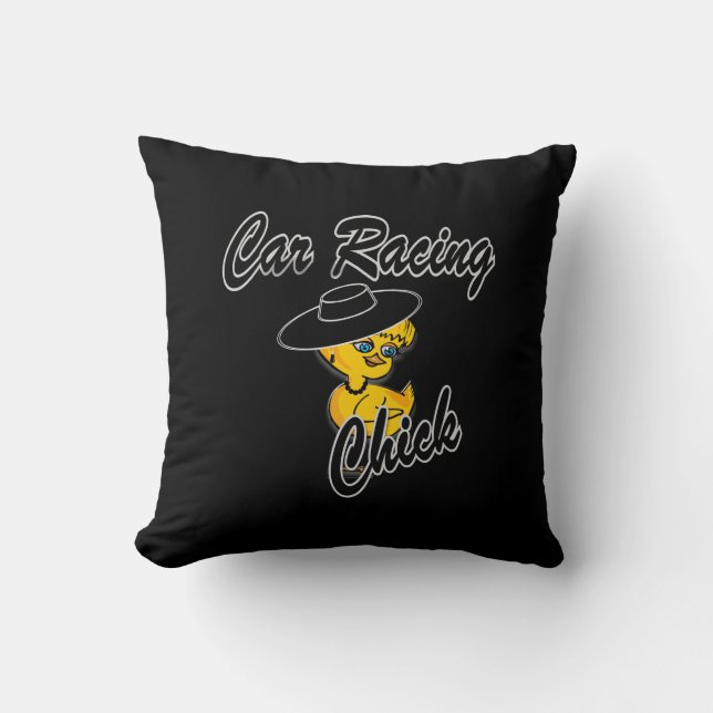 Coussin Chick de course automobile #4 (Recto)