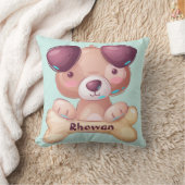 Coussin Chien À Chien Avec Un Os Personnalisé Pilule À Tho (Couverture)