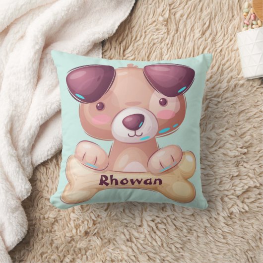 Coussin Chien À Chien Avec Un Os Personnalisé Pilule À Tho (Couverture)