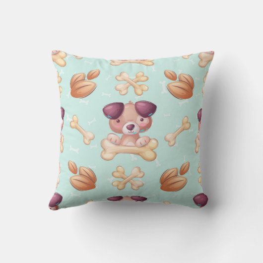 Coussin Chien À Chien Avec Un Os Personnalisé Pilule À Tho (Verso)