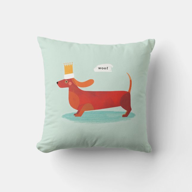 Coussin Chien à la saucisse ! (Recto)