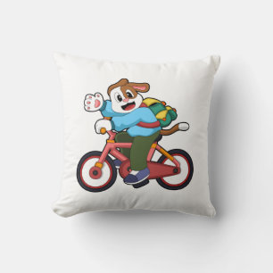 Coussin Chien à vélo