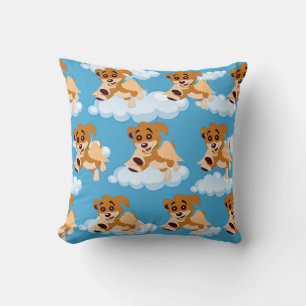 Coussin Chien Ange Mignon Chien Animal Amoureux Dessin Ani