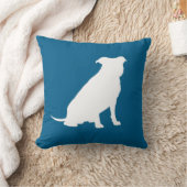 Coussin Chien Baby shower Pit Pitbull Blue Boy (Couverture)