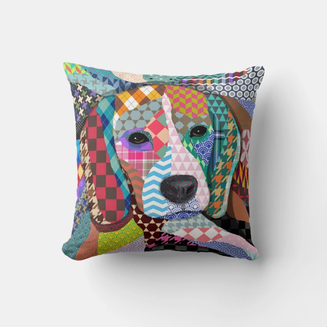 Coussin Chien beagle 161 (Recto)