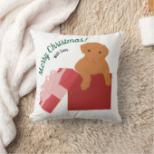 Coussin Chien bébé personnalisé dans une boîte cadeau (Couverture)