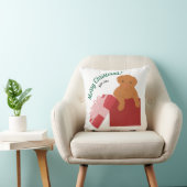 Coussin Chien bébé personnalisé dans une boîte cadeau (Chaise)