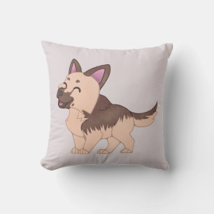 Coussin Chien berger allemand de Kawaii