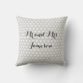 Coussin Chien cadeau Mariage Doves blanches personnalisées (Verso)