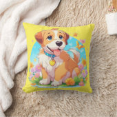 Coussin Chien chiot mignon (Couverture)