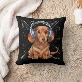 Coussin Chien Dachshund drôle Weiner