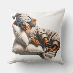 Coussin Chien Dachshund mignon