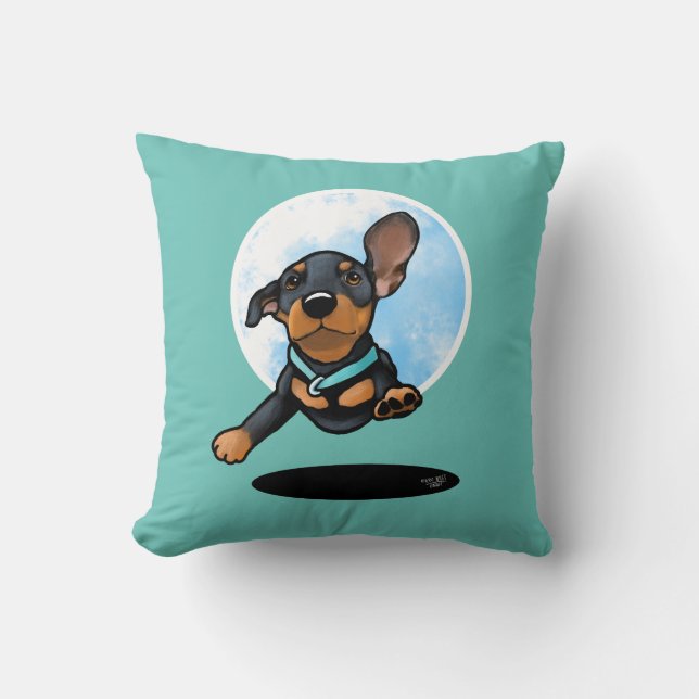 Coussin Chien Dachshund volant (Recto)