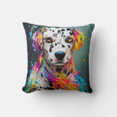 Coussin Chien Dalmatien animal familier adorable compagnon (Recto)