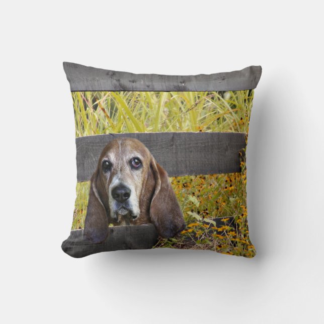 Coussin Chien de basset (Recto)