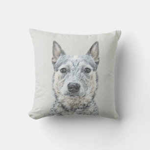 Coussin Chien de bétail australien - Cute Original Dog Art