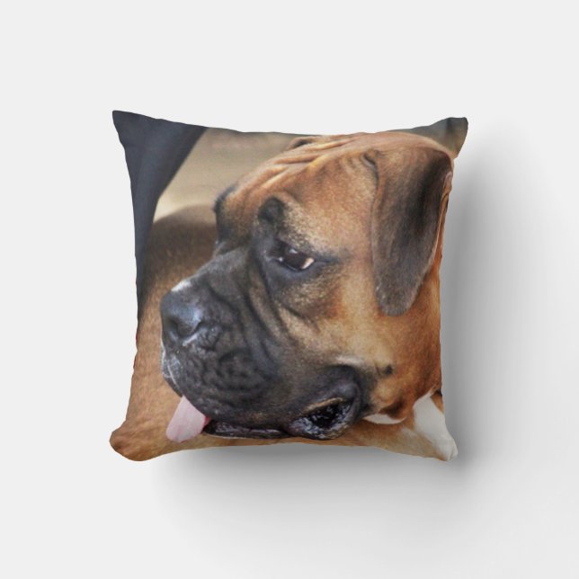 Coussin Chien de boxeur (Recto)