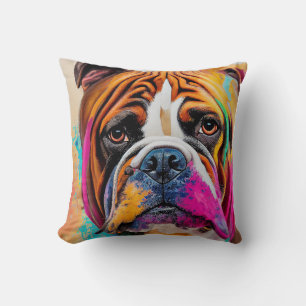 Coussin Chien de chien anglais animal adorable coma animal