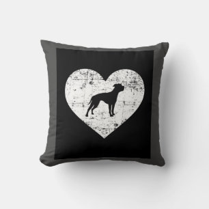 Coussin Chien de coeur américain de Bulldog