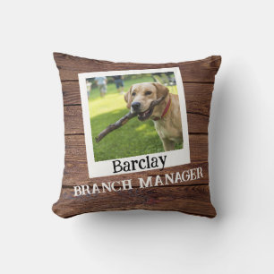 Coussin Chien de compagnie personnalisé "Gestionnaire de s