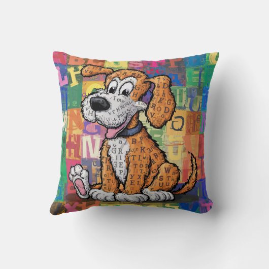 Coussin Chien de dessin (Verso)