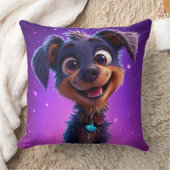 Coussin Chien de dessin animé mignon (Couverture)